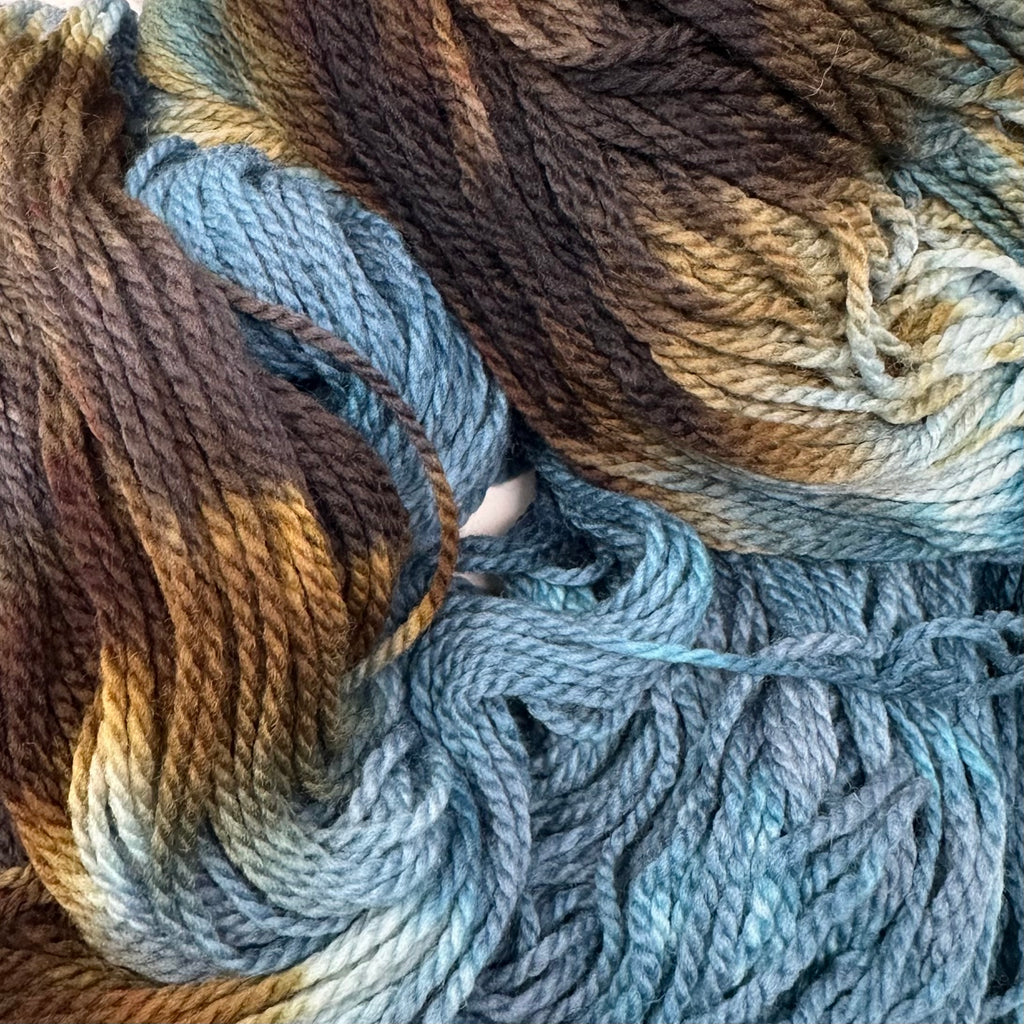 Deep Dyed Bulky wool yarn Driftwood