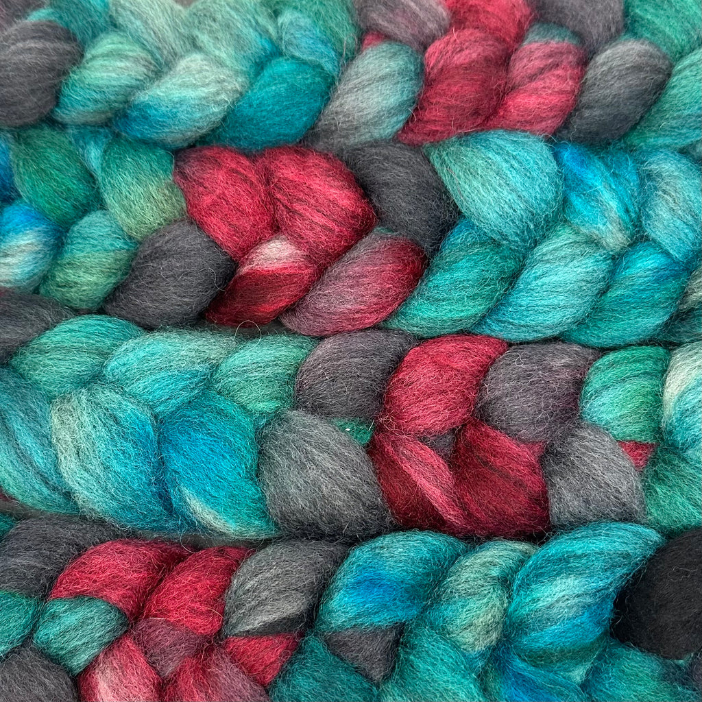 BFL Blue Faced Leicester combed top Big Red