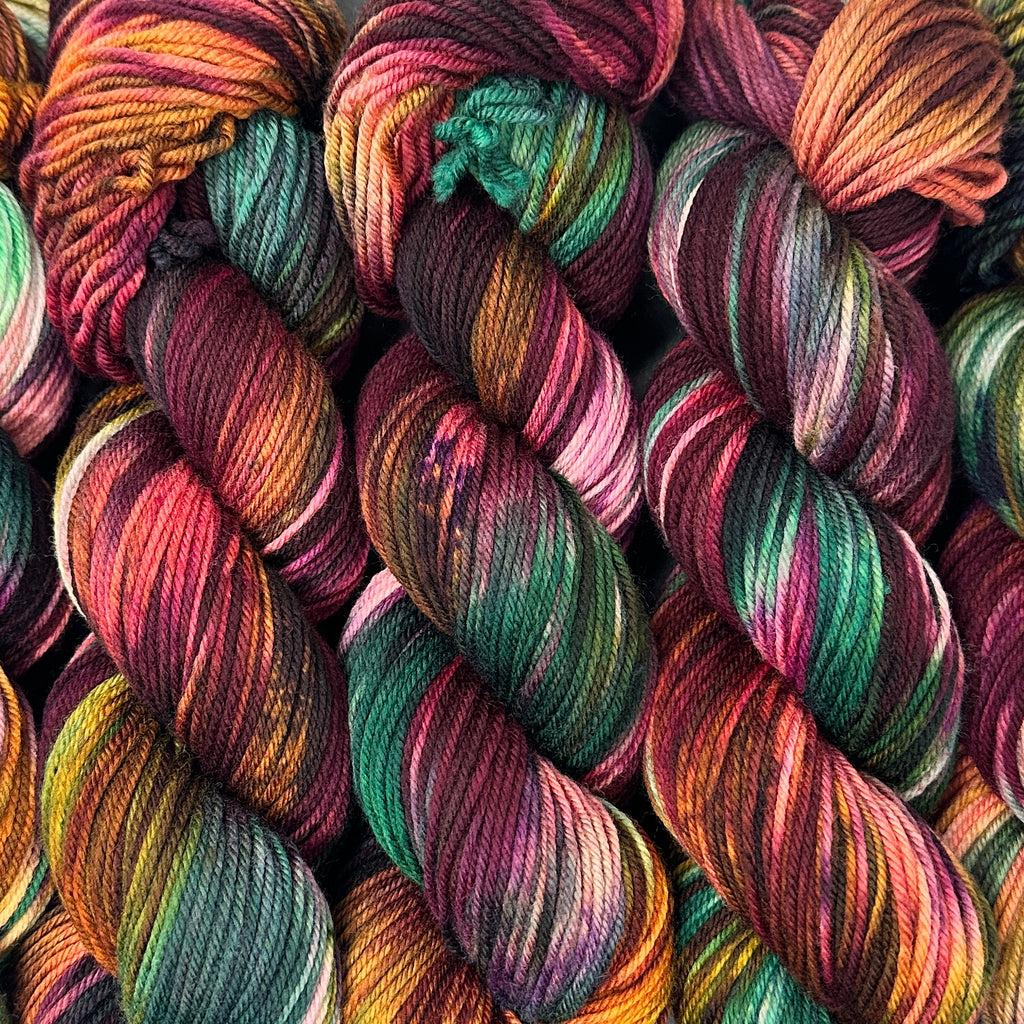 Still heavy DK to light worsted Sea Glass