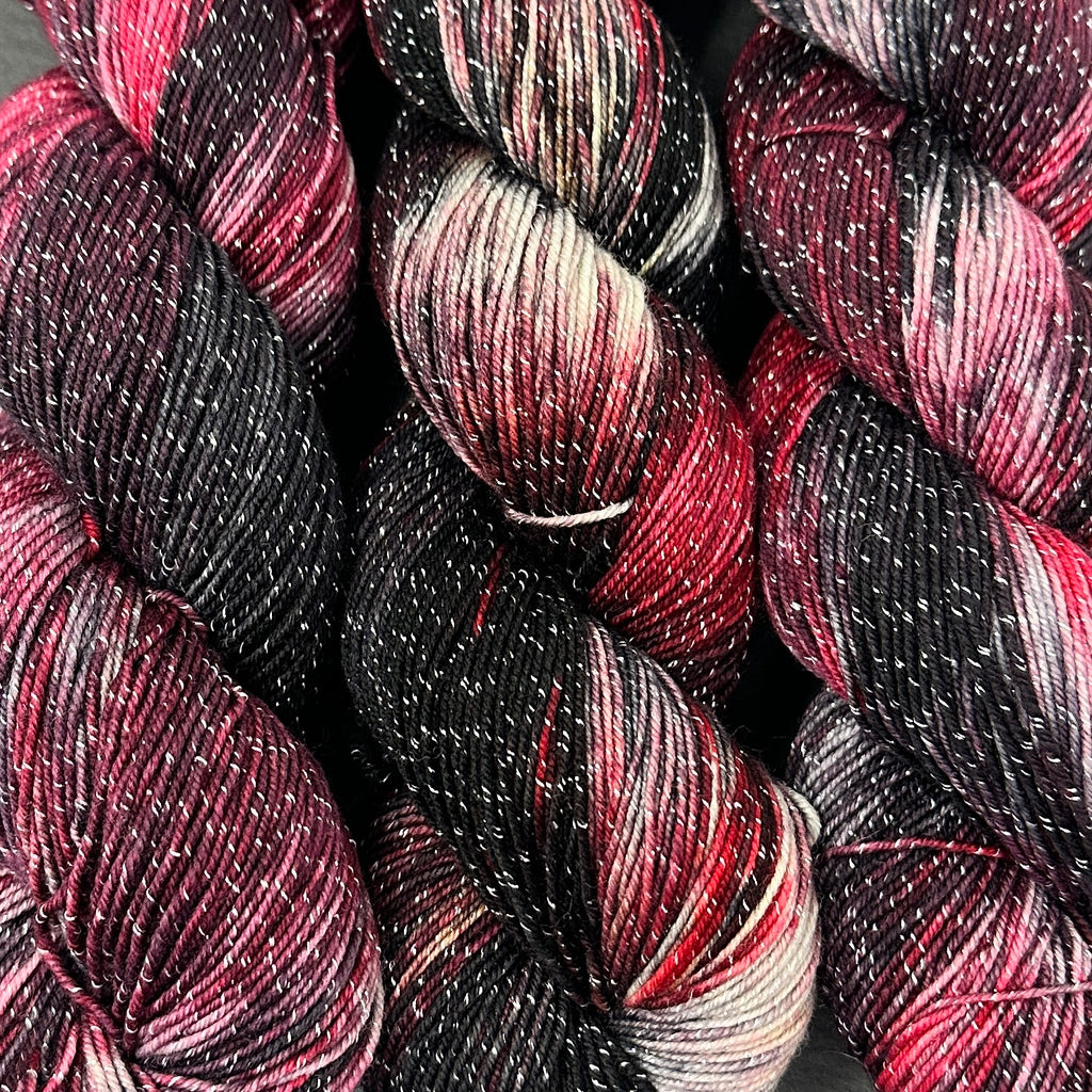 Figment sparkly sock yarn Beelzebub