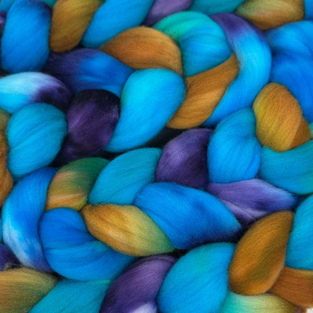 American Targhee wool top spinning fiber A Pirate Looks at Forty