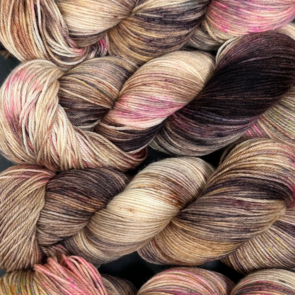 Good Juju Sock yarn Frosted Chocolate