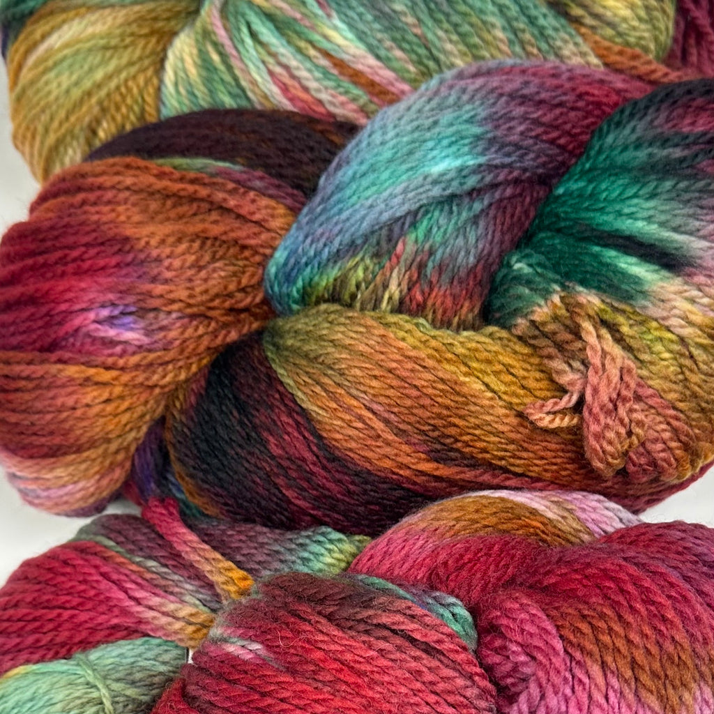 Deep Dyed Bulky wool yarn Sea Glass