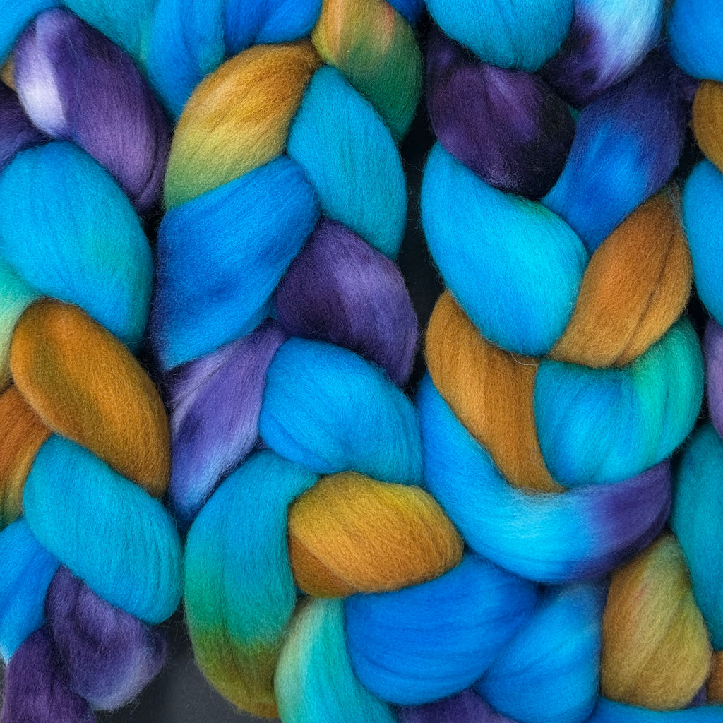 American Targhee wool top spinning fiber A Pirate Looks at Forty