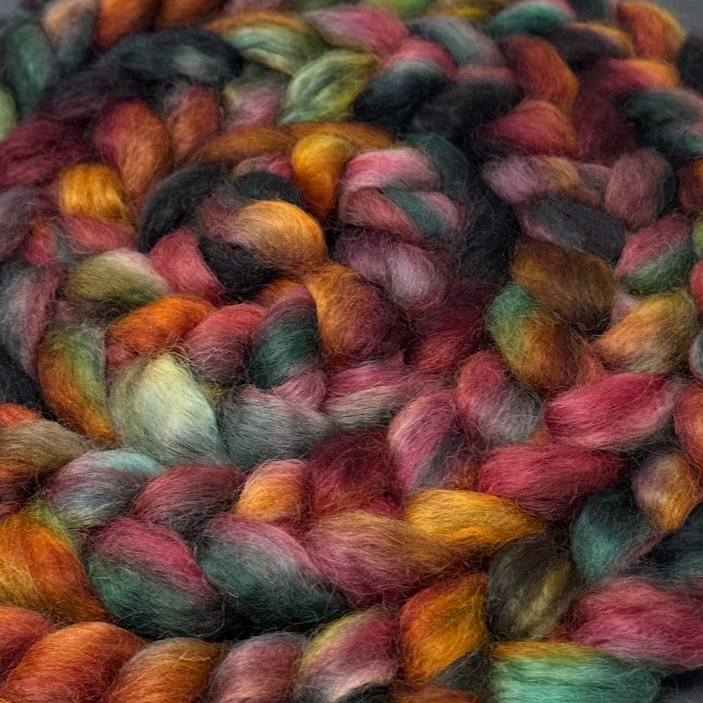 Wensleydale longwool top spinning fiber Sea Glass