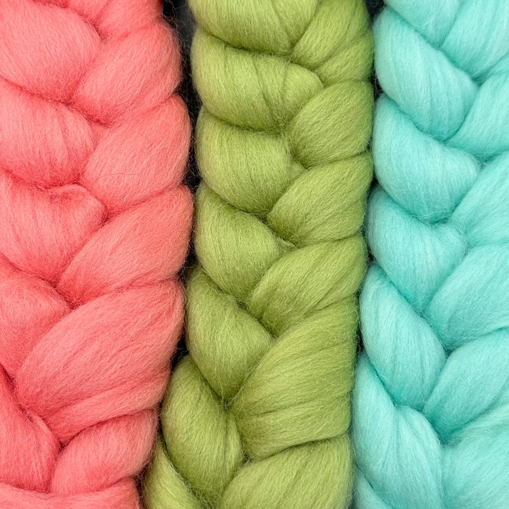 Gradient Merino Combed Top Spin Set Spring Fling