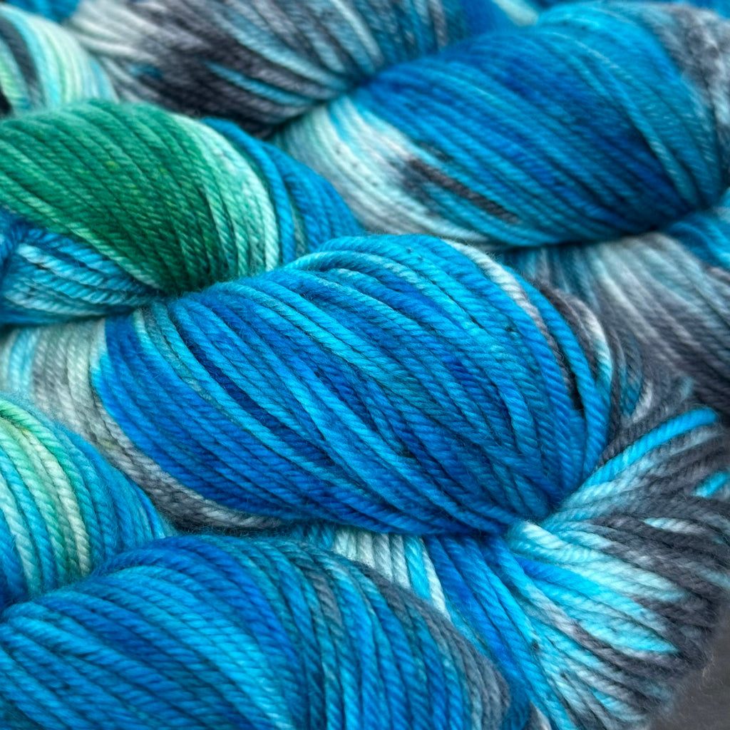 Still heavy DK to light worsted Yarn Mary Jane’s Last Dance