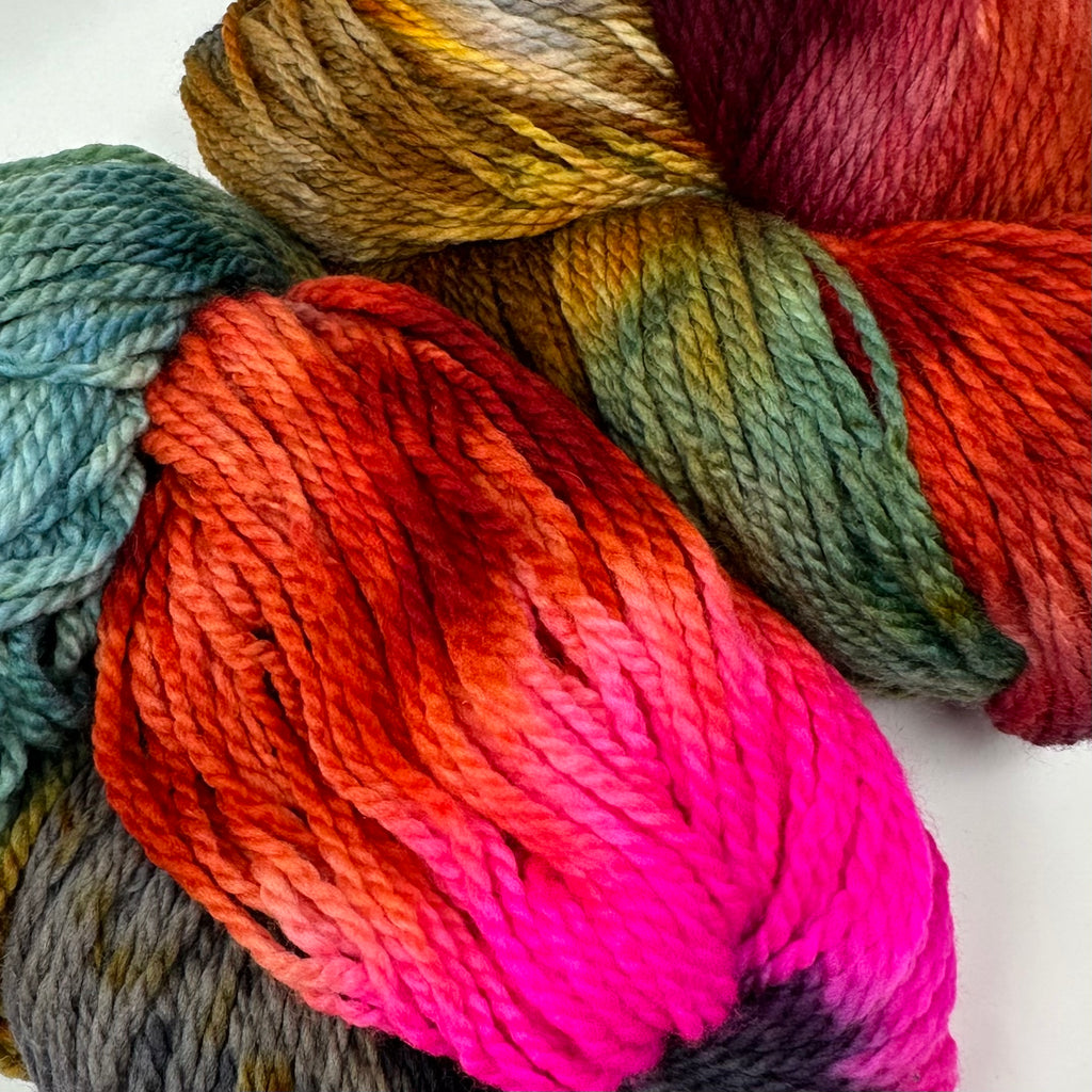 Deep Dyed Bulky wool yarn Hills and Hollers