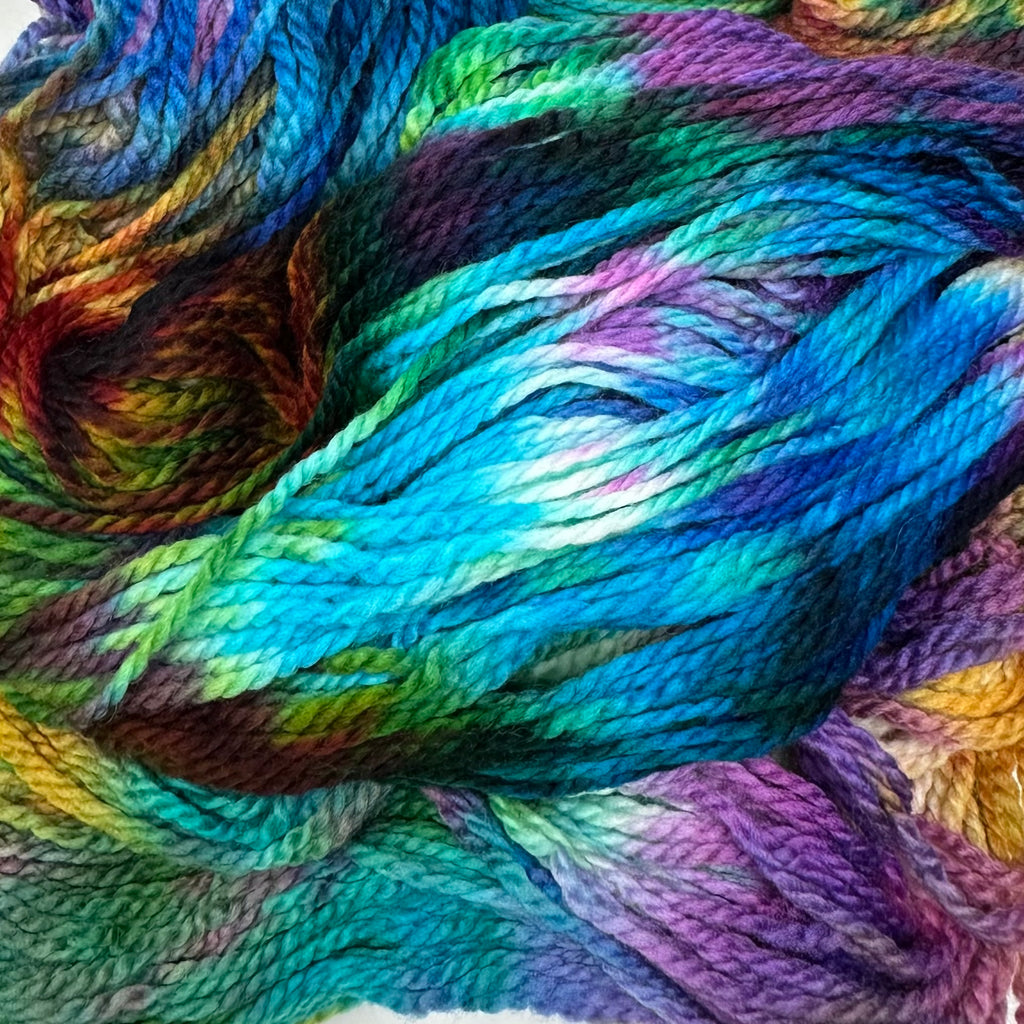 Deep Dyed Bulky wool yarn Skittles