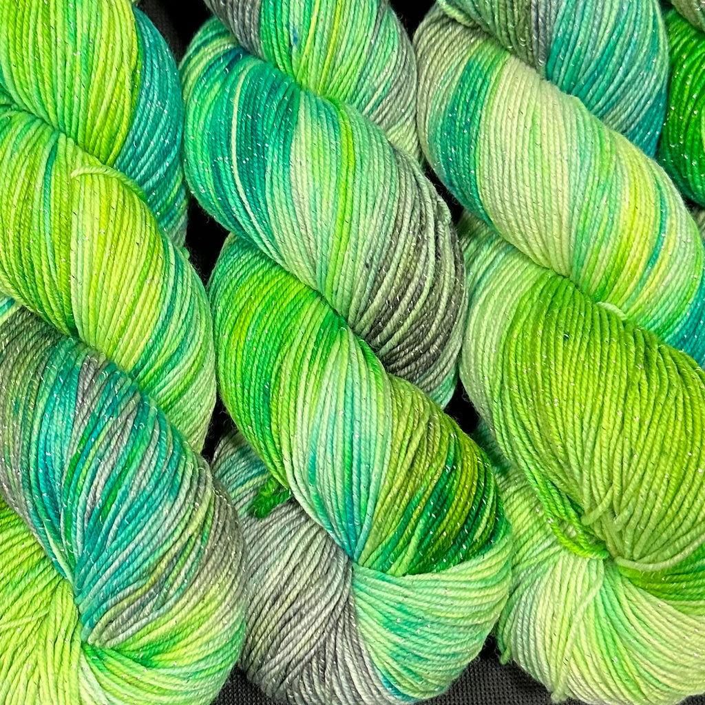 Figment sparkly sock yarn Steelyard Pawpaws