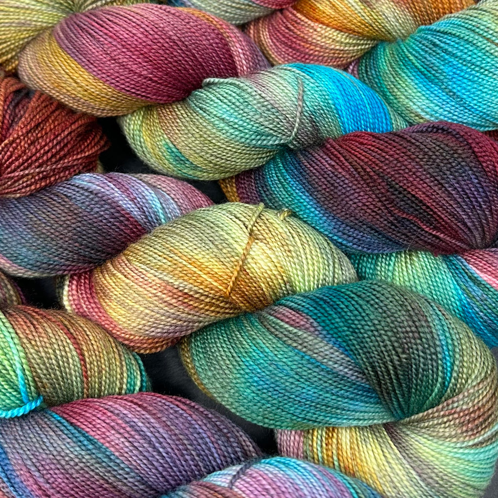 Mantua Merino Silk Sock Yarn Mountain Gems