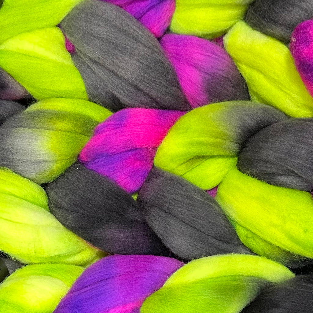 American Targhee wool top spinning fiber Oogie Boogie