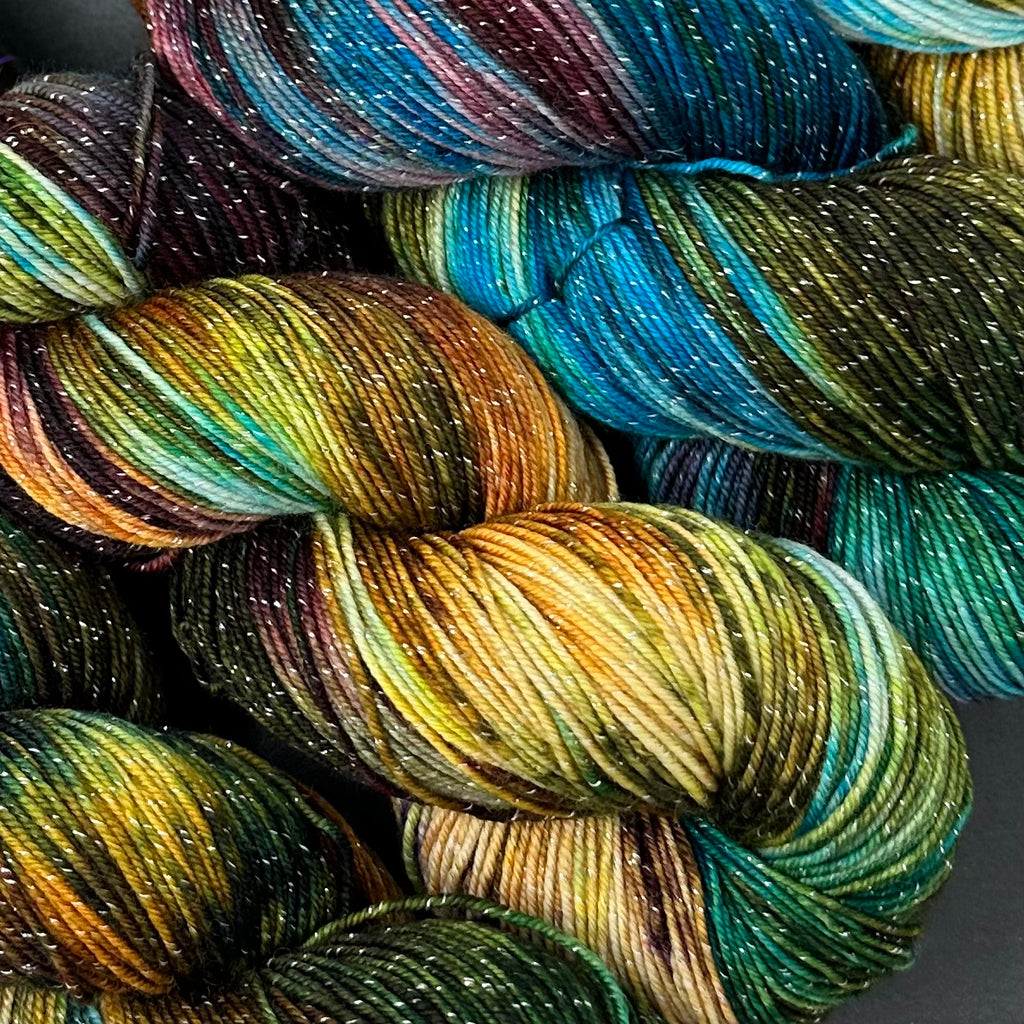 Figment sparkly sock yarn Mountain Gems