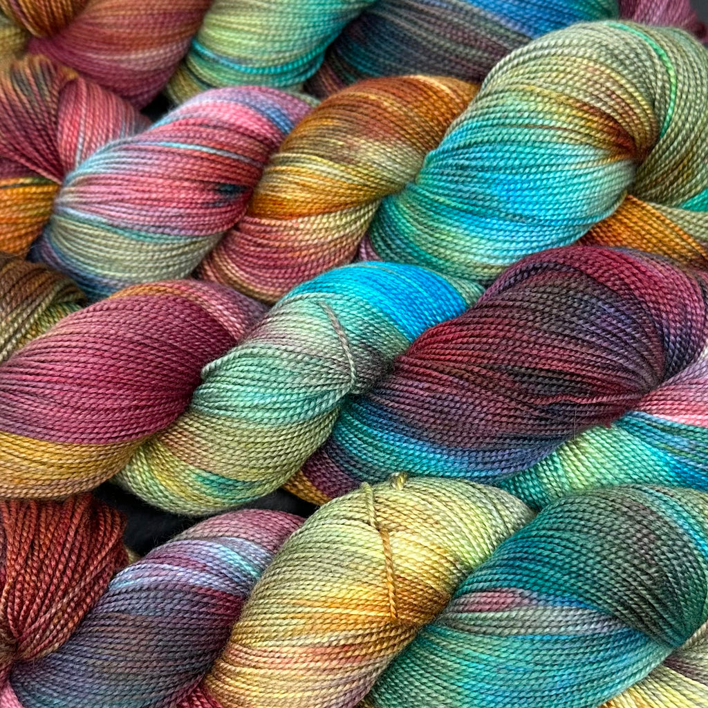 Mantua Merino Silk Sock Yarn Mountain Gems