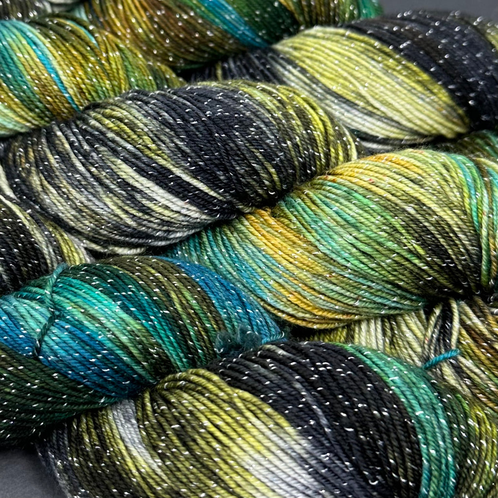 Figment sparkly sock yarn Pictured Rocks