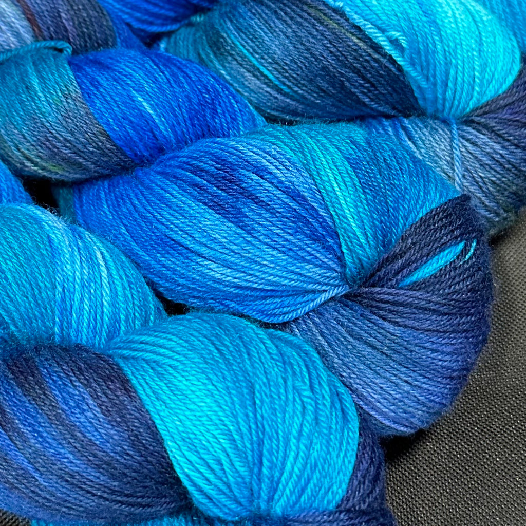 Good Juju Sock yarn Big Blue