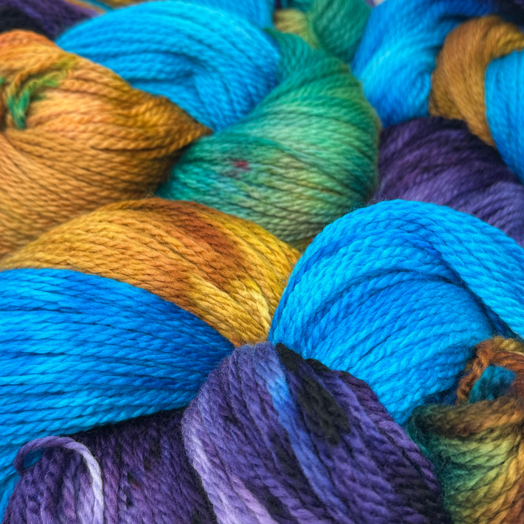Deep Dyed Bulky wool yarn A Pirate Looks At Forty