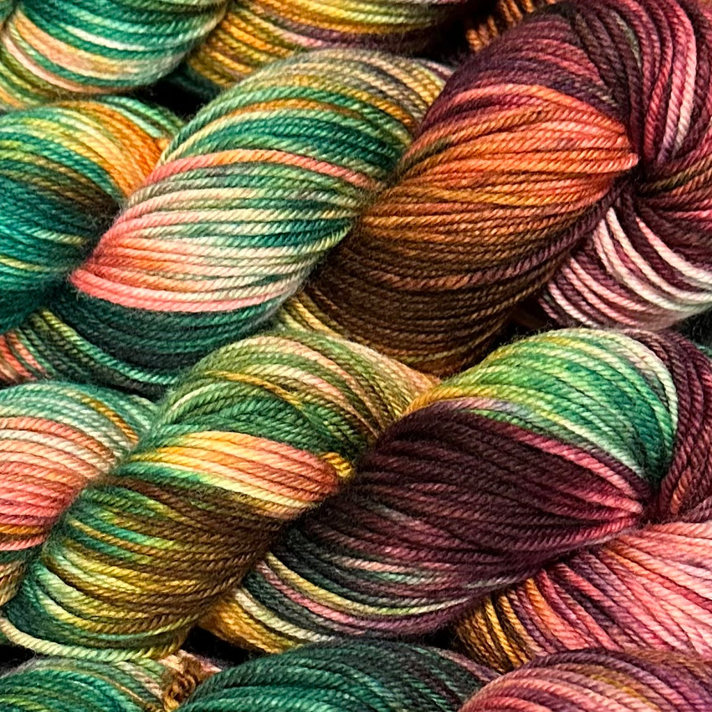 Still heavy DK to light worsted Sea Glass