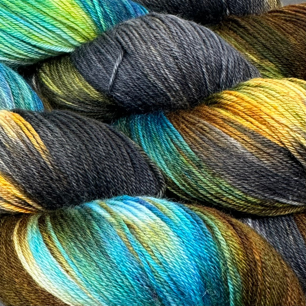 Good Juju Sock yarn Sturgis Orange – Deep Dyed Yarns
