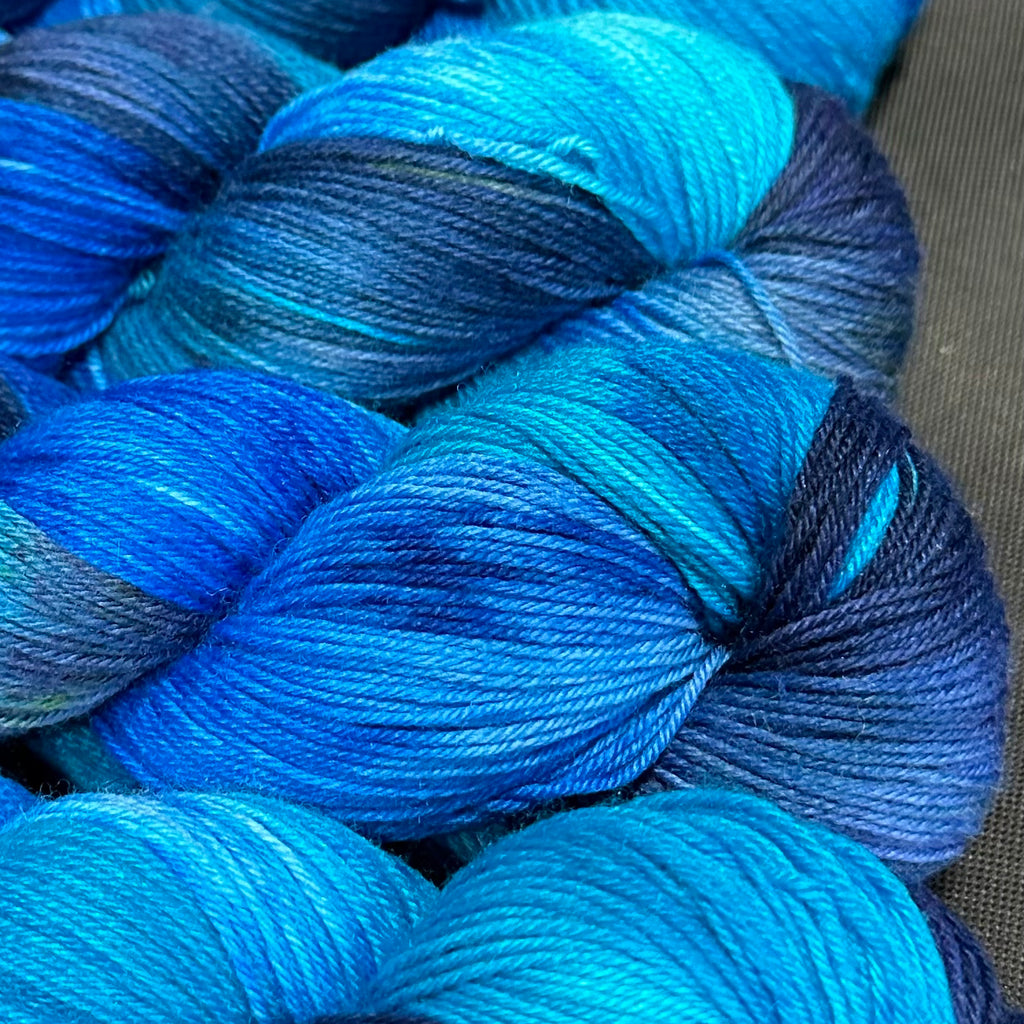 Good Juju Sock yarn Big Blue