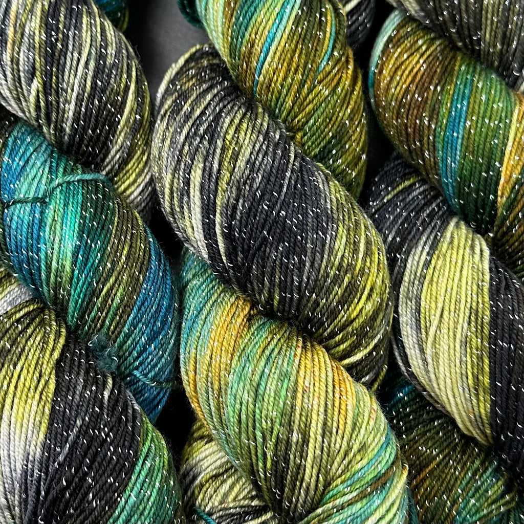 Figment sparkly sock yarn Pictured Rocks