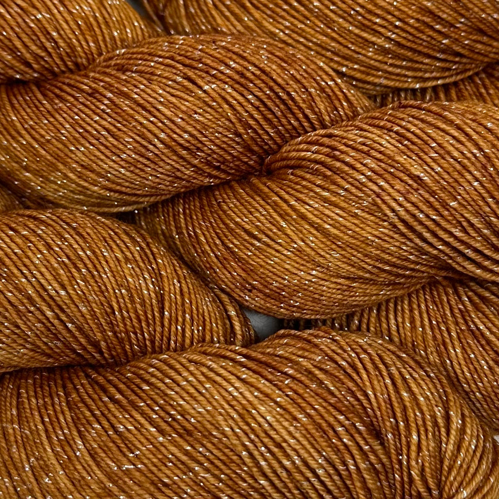 Figment sparkly sock yarn Turkish Spice