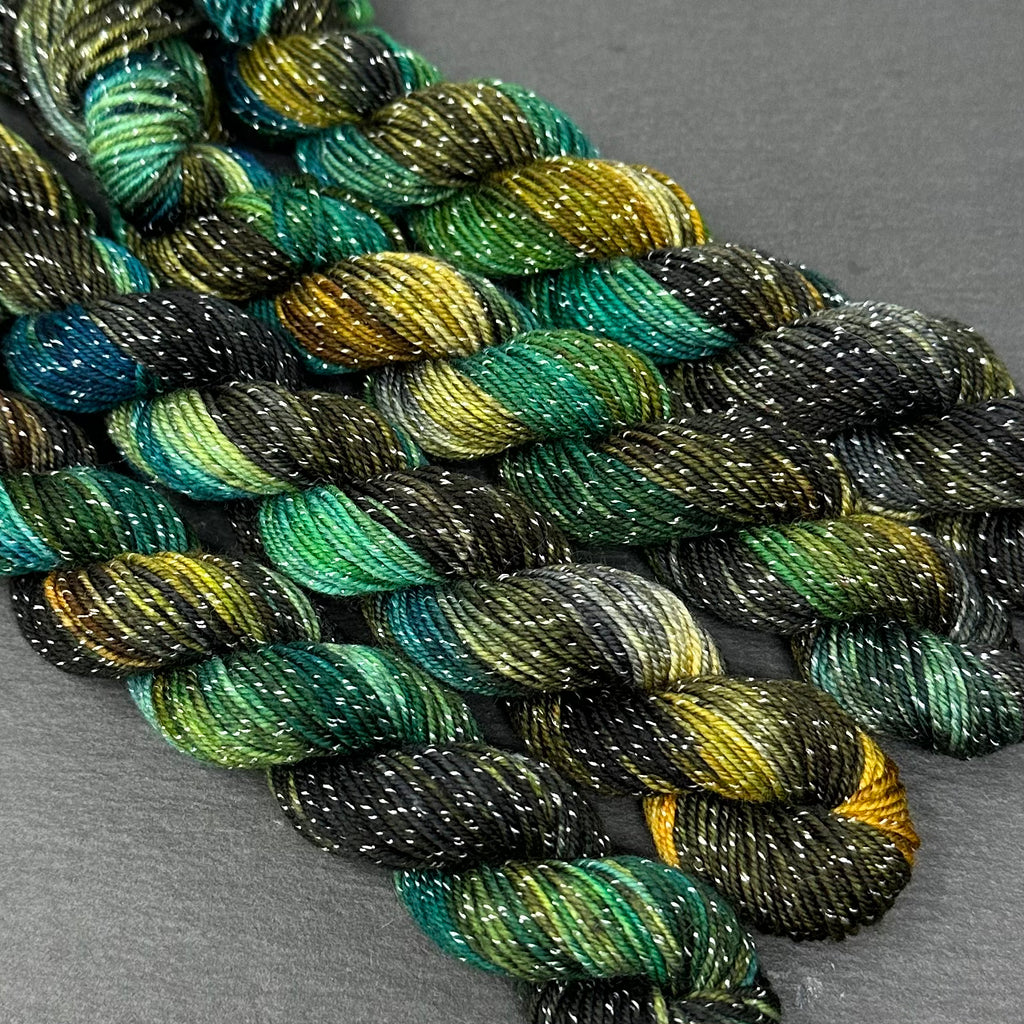 70 yard sock yarn mini skein Pictured Rocks