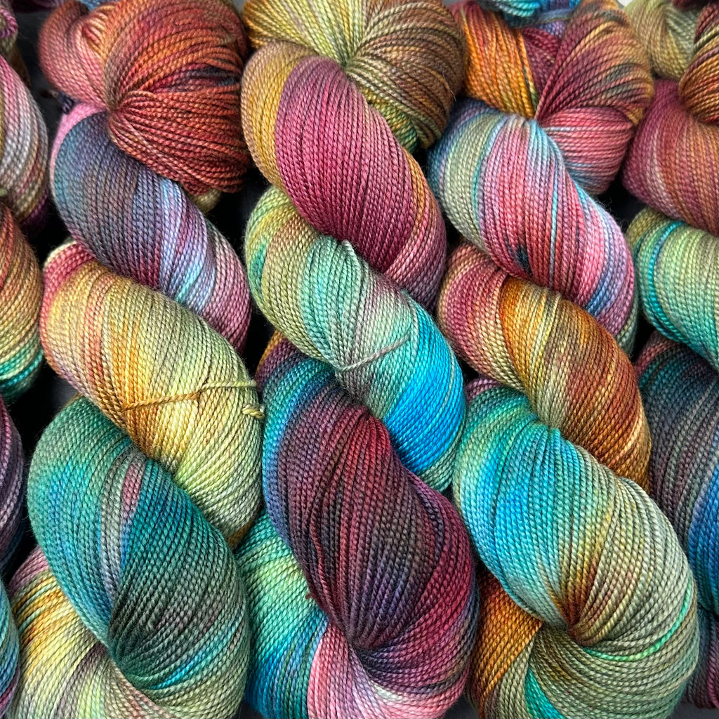 Mantua Merino Silk Sock Yarn Mountain Gems