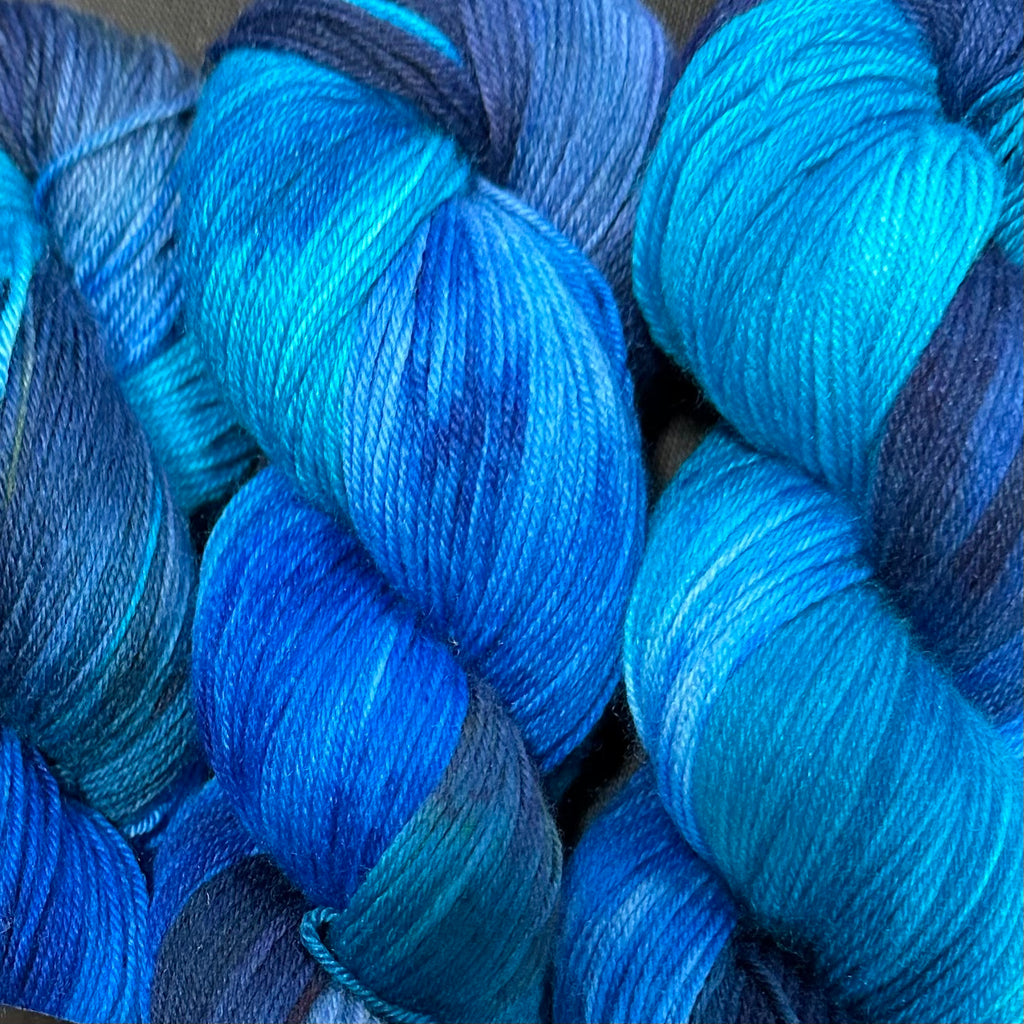 Good Juju Sock yarn Big Blue