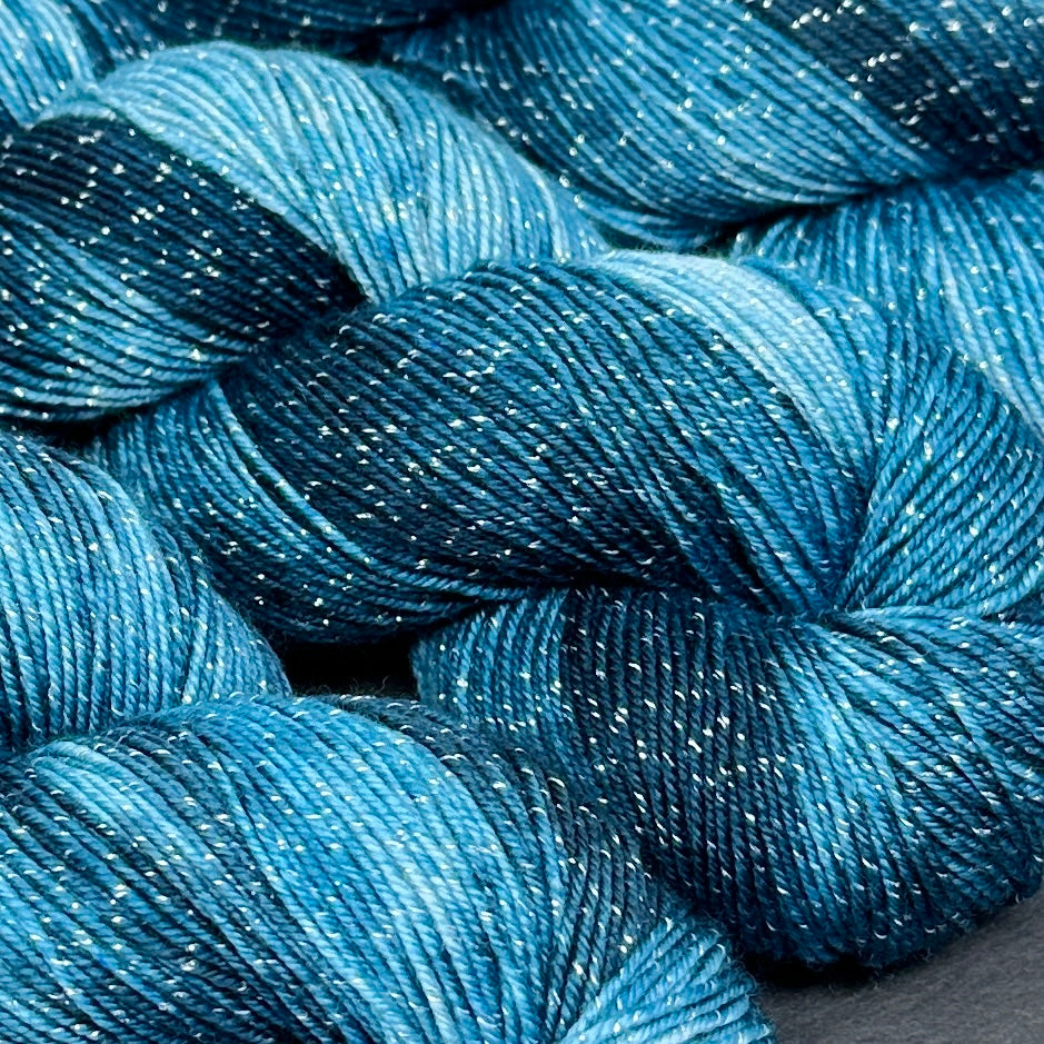 Figment sparkly sock yarn Adrift