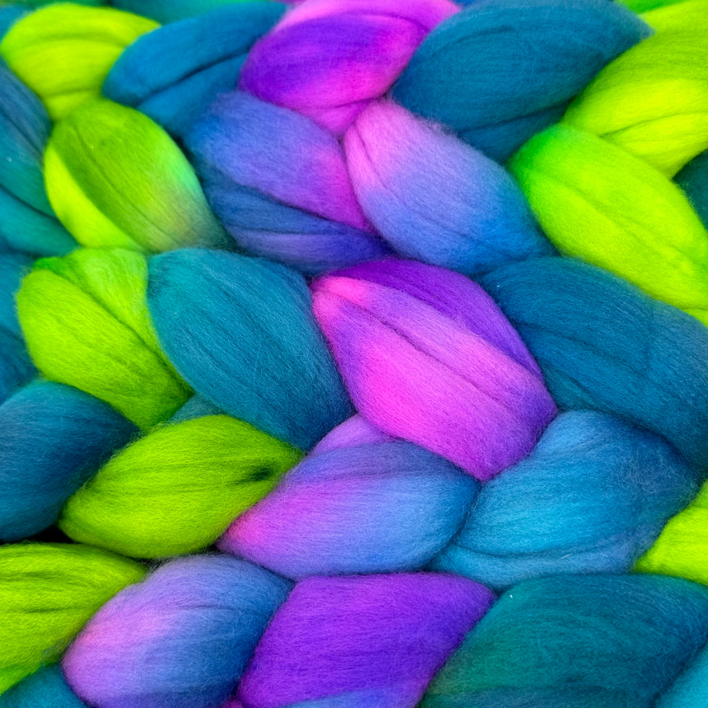Hand-dyed Merino Combed Top Roving Season of the Witch