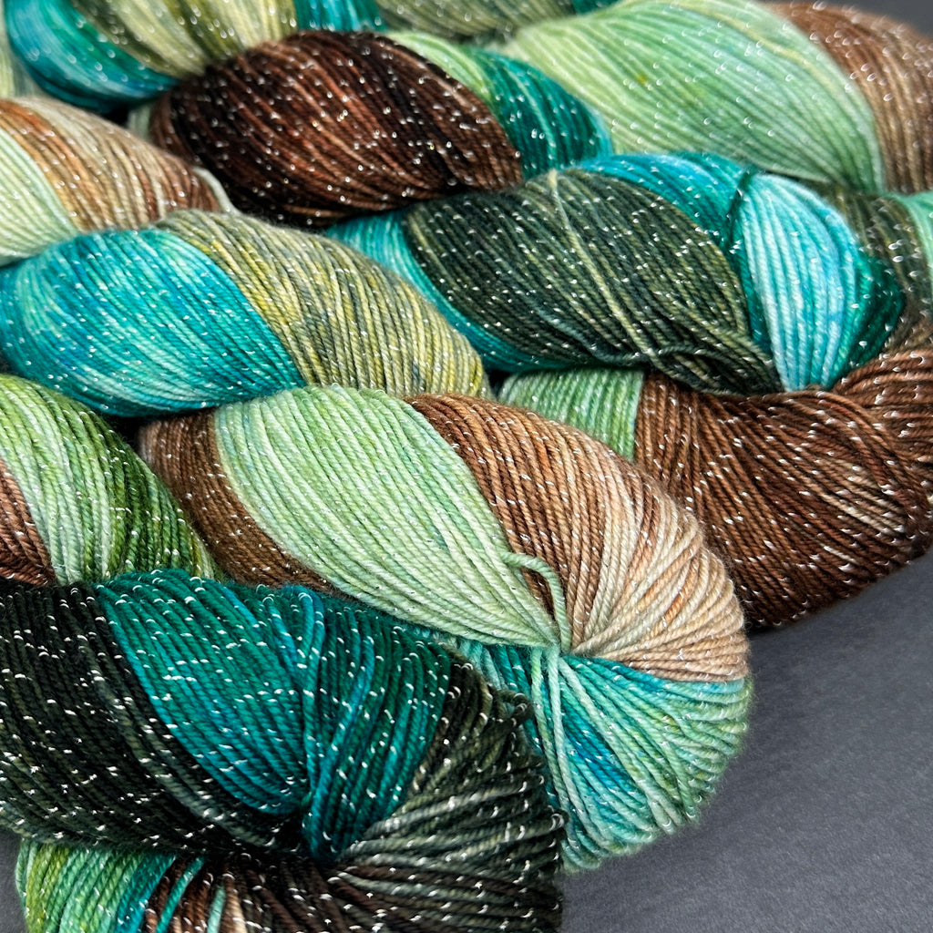 Figment sparkly sock yarn Bernheim Forest