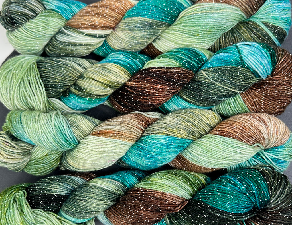 Figment sparkly sock yarn Bernheim Forest