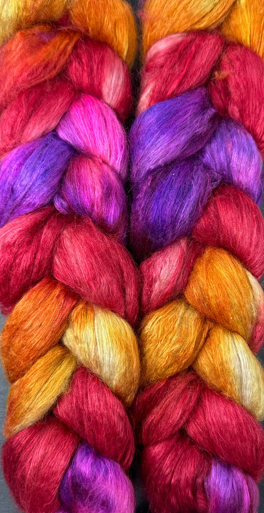 Baby Camel Tussah Silk combed top Voodoo Woman