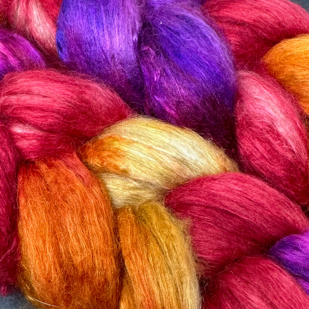 Baby Camel Tussah Silk combed top Voodoo Woman