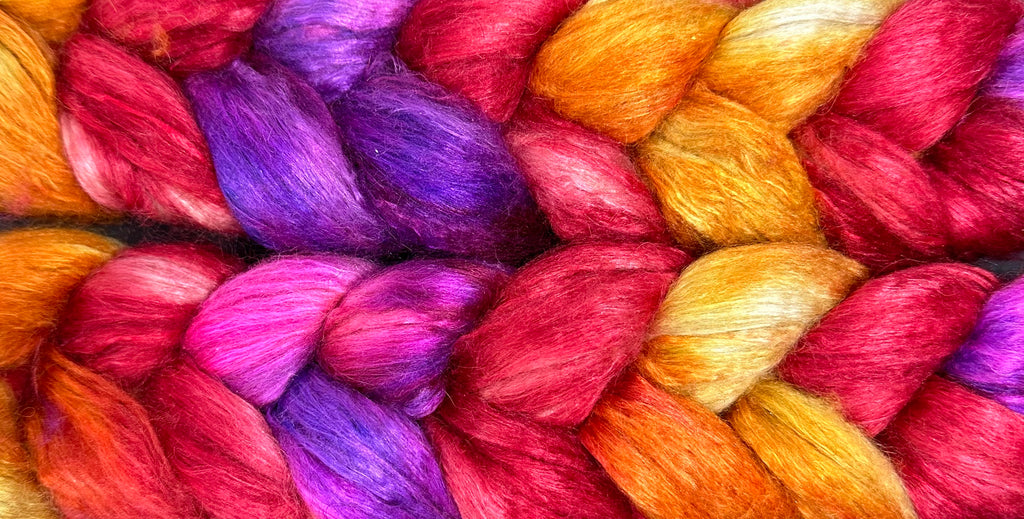 Baby Camel Tussah Silk combed top Voodoo Woman
