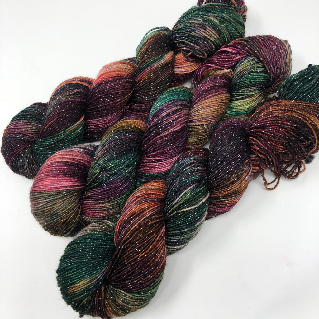 Figment sparkly sock yarn Sea Glass