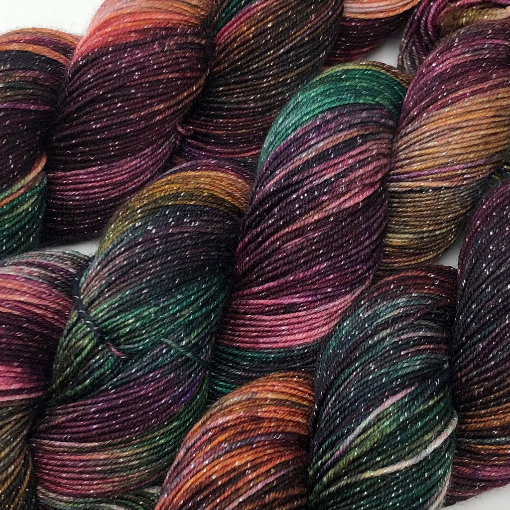 Figment sparkly sock yarn Sea Glass