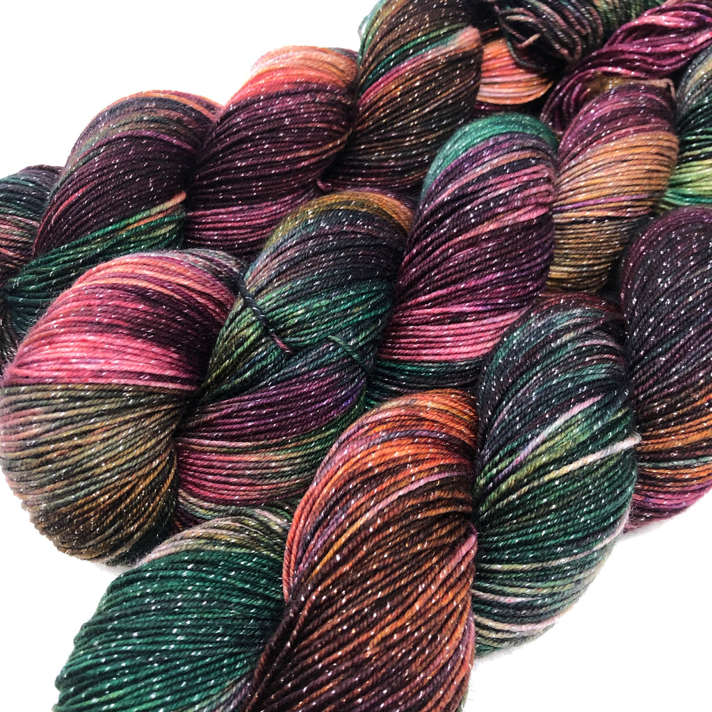 Figment sparkly sock yarn Sea Glass