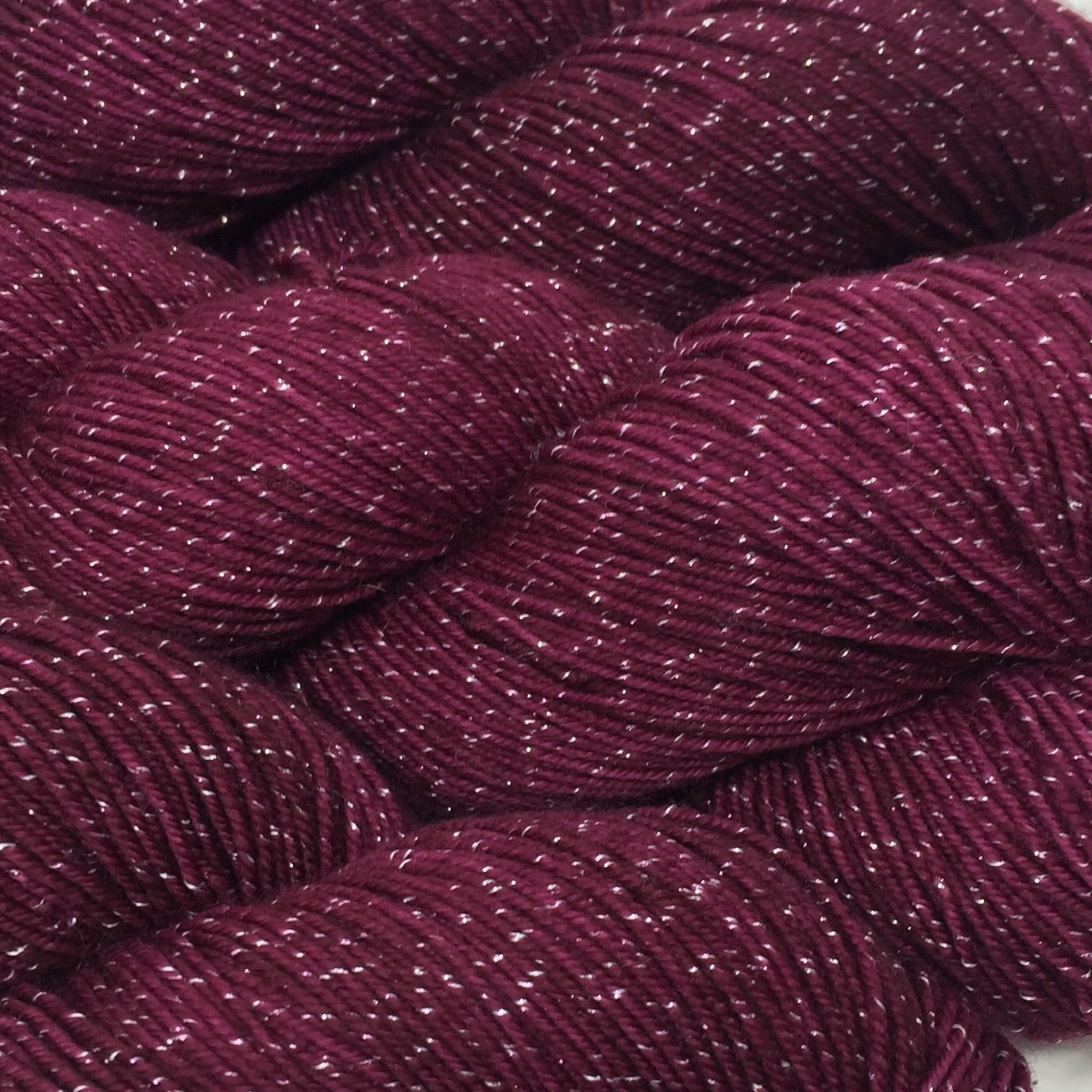 Berry Color Yarn Figment sparkly sock yarn Summer Berries โ Deep Dyed Yarns