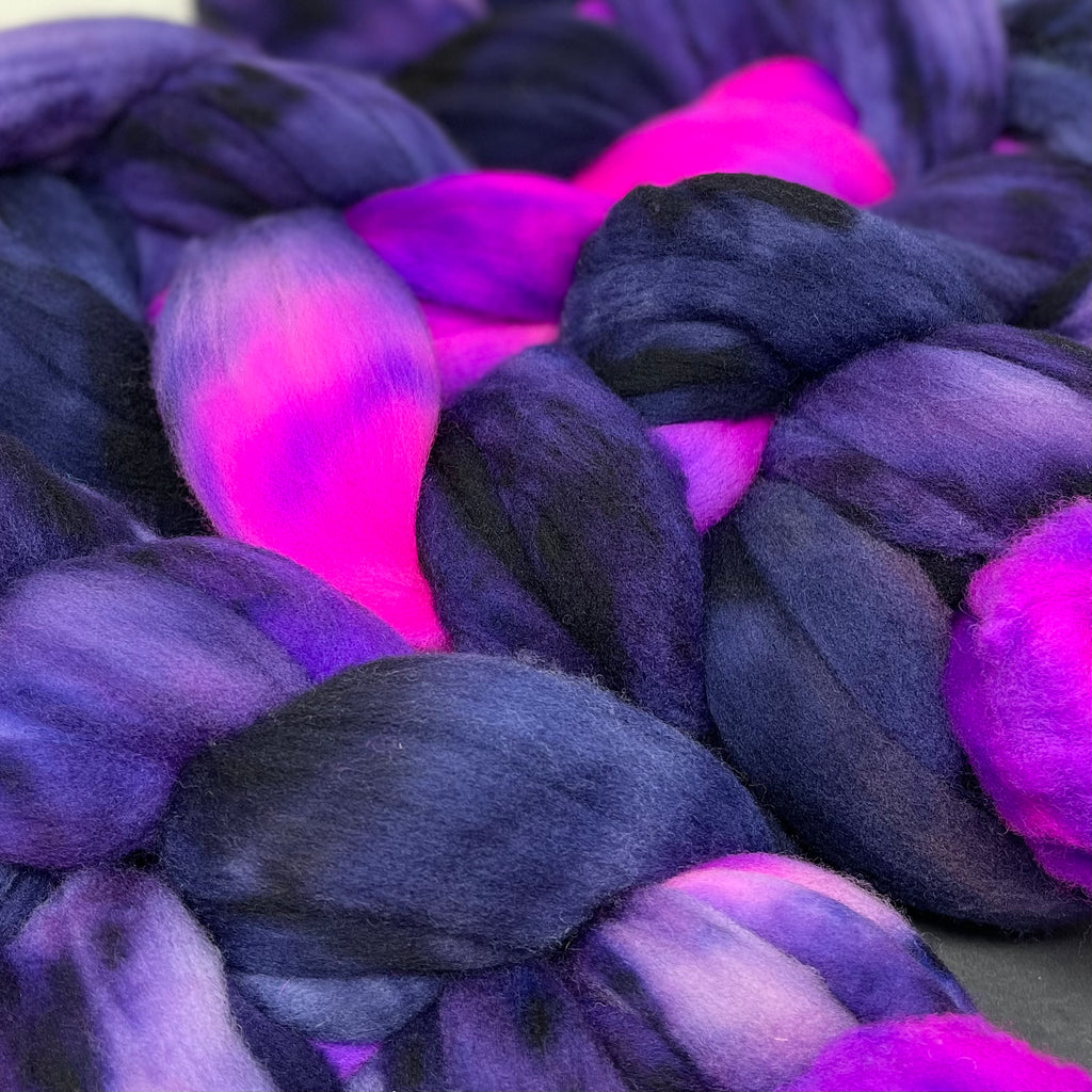 American Targhee wool spinning fiber Twilight Time