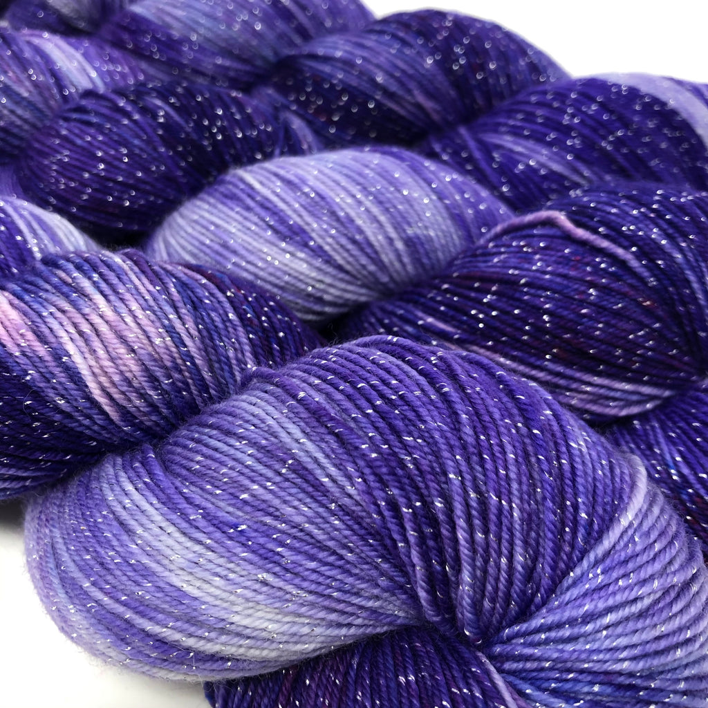 Figment sparkly sock yarn Amethyst