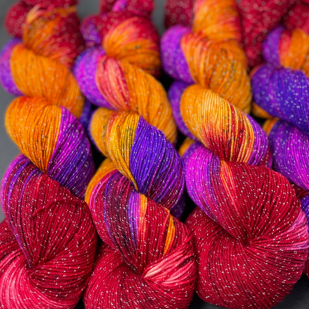 Figment sparkly sock yarn Voodoo Woman