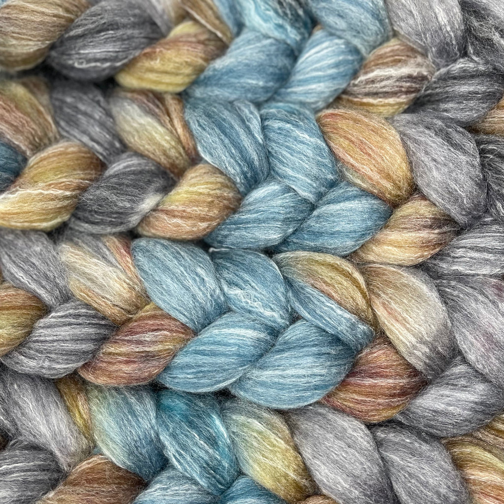 Merino Bamboo Spinning Fiber Driftwood