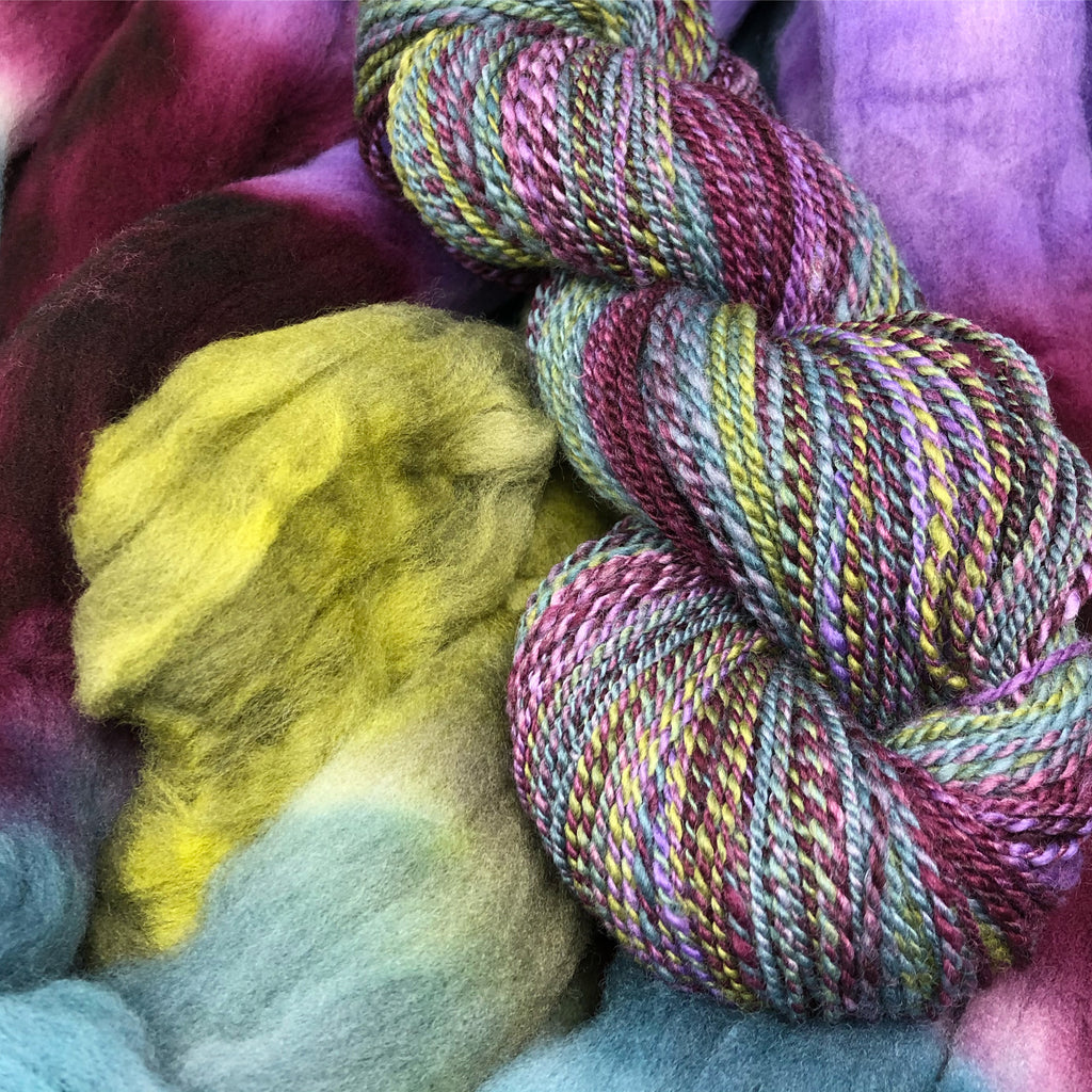 American Targhee combed top spinning fiber Kodiak