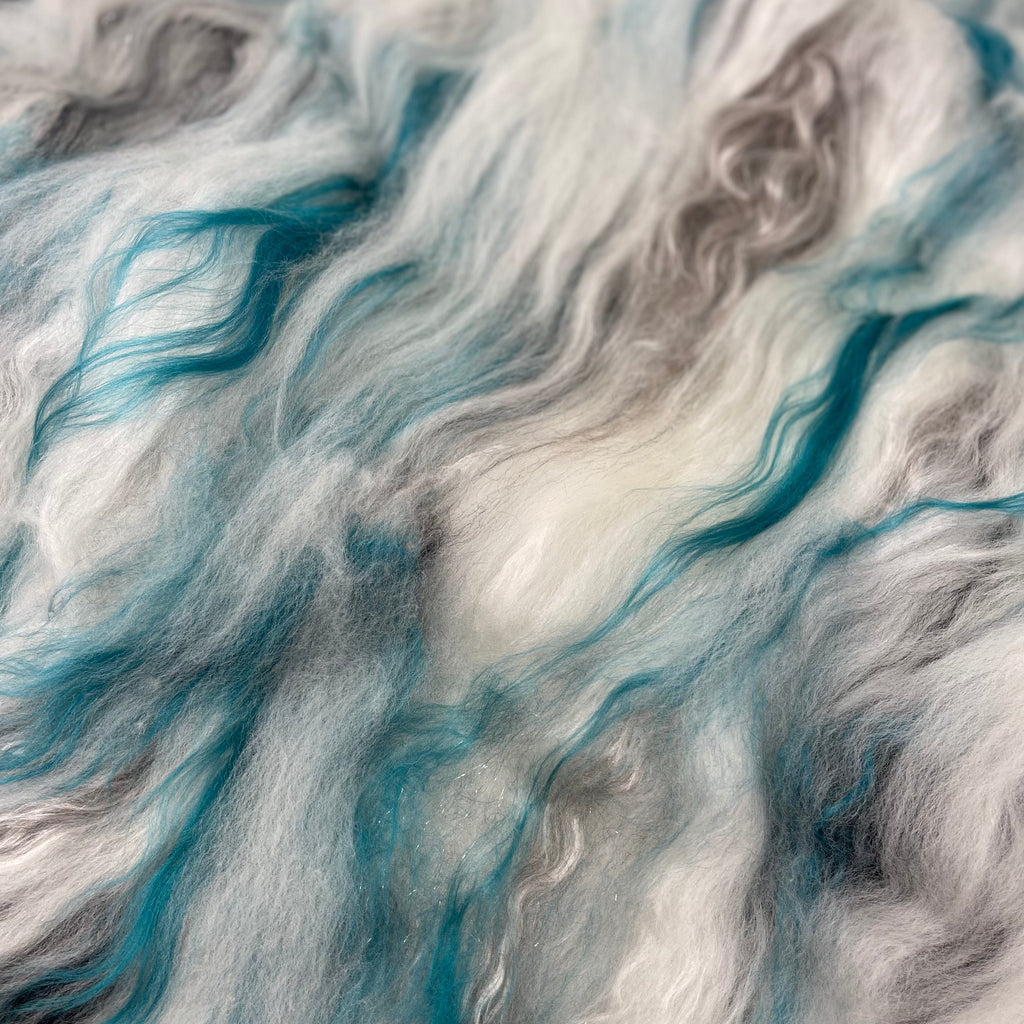 Hand carded spinning batt 4 ounces