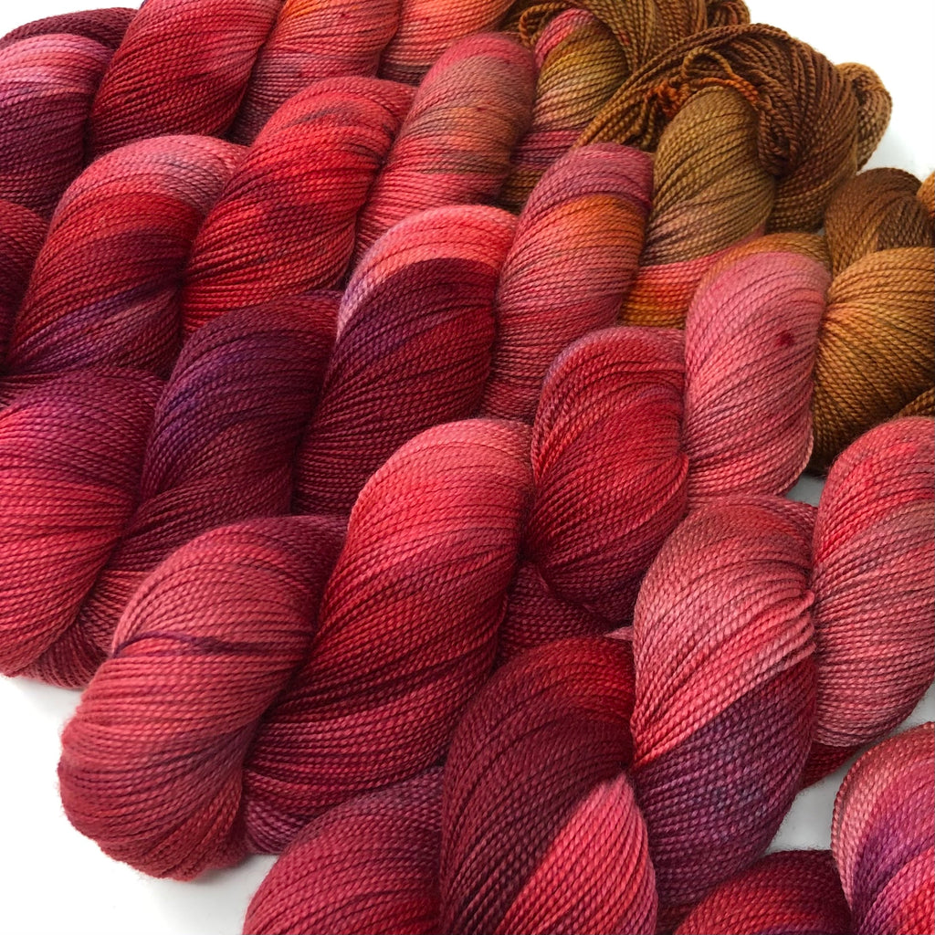 Mantua Merino Silk Sock Yarn Candy Apple