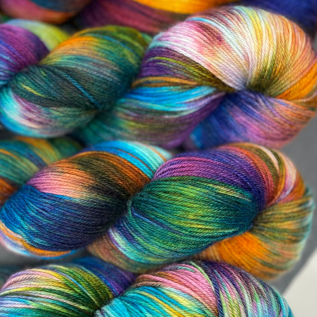 Good Juju Sock yarn Skittles