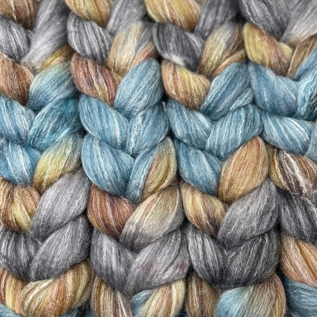 Merino Bamboo Spinning Fiber Driftwood