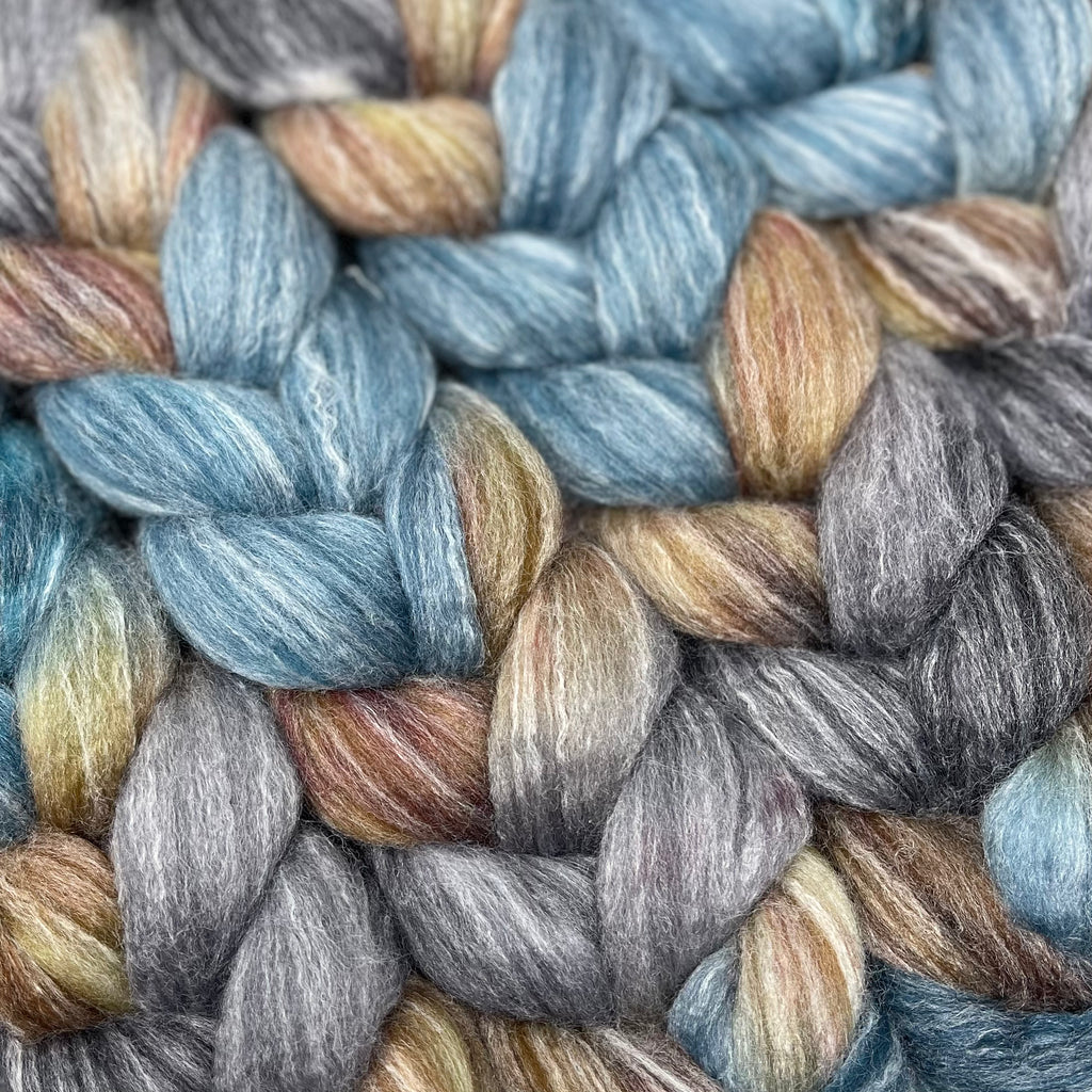 Merino Bamboo Spinning Fiber Driftwood